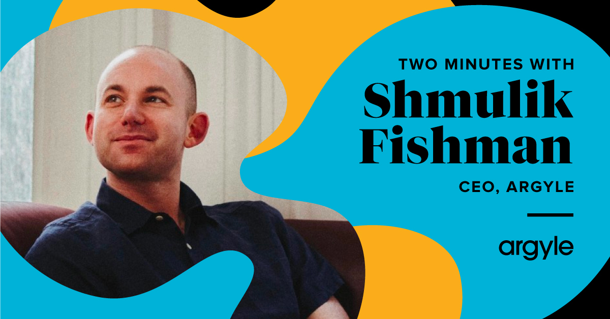 Two Minutes With Shmulik Fishman of Argyle Block Club